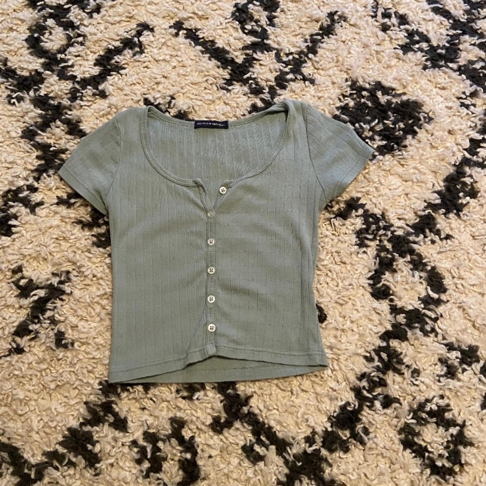 Sage green Brandy zelly crop top